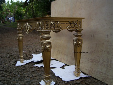 Louis Table with Gold finishing